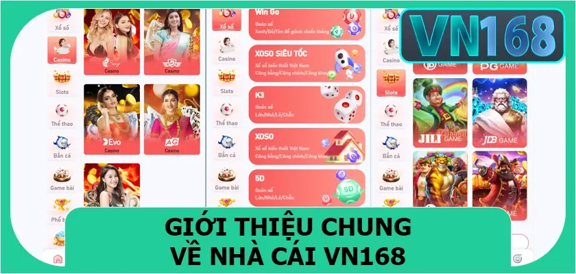 Giới thiệu chung về nhà cái VN168