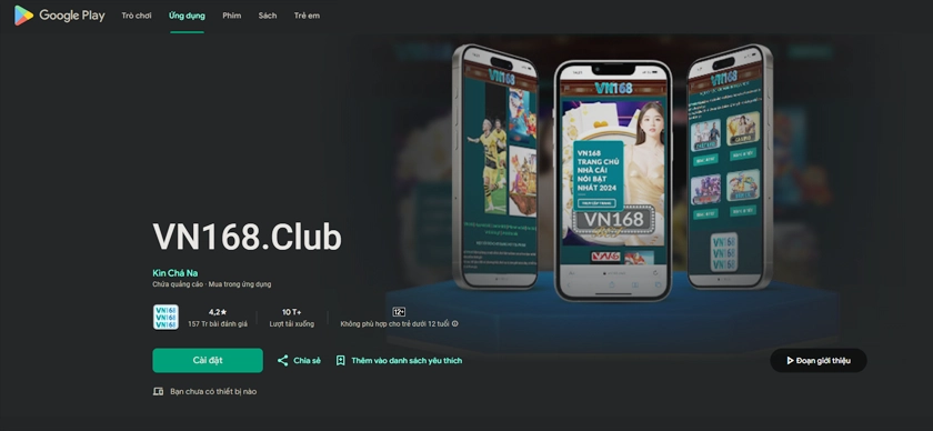 Hướng dẫn cách tải VN168 app phiên bản mới nhất hiện nay