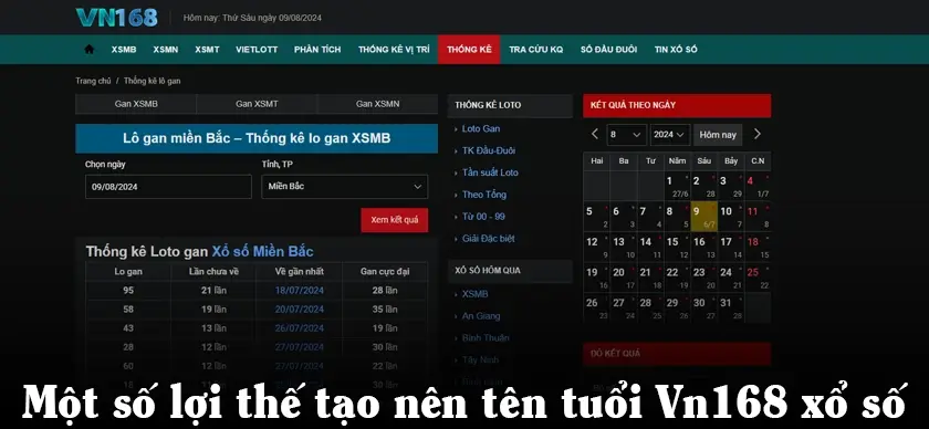 Một số lợi thế tạo nên tên tuổi Vn168 xổ số